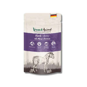 Venandi Animal Comida Húmeda para Gatos – Caballo Monoproteico 125 g