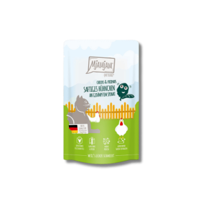 MjAMjAM Pouch – Pollo & Espinacas 125 g 🐔🌿